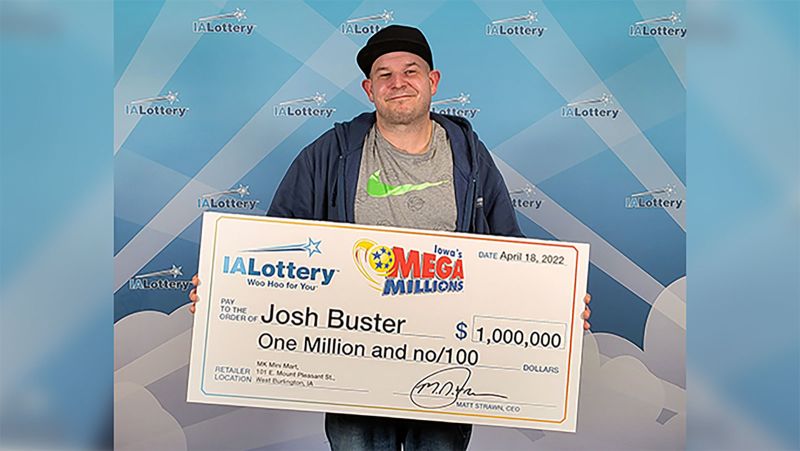 Iowa man wins 1 million lottery prize after ticket printing