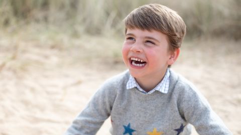 Prince Louis is photographed by his mother, the Duchess of Cambridge, in Norfolk, England, in April 2022.