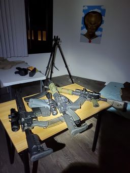 DC's Metropolitan Police Department tweeted out pictures of the firearms that were recovered inside the apartment in Washington where the shooting suspect was found dead.