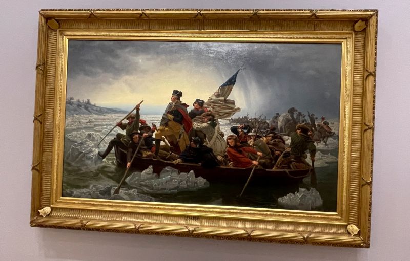 Washington Crossing the Delaware that hung in the White House up