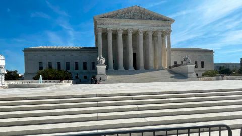 The US Supreme Court in Washington, DC, is seen on October 2, 2021.