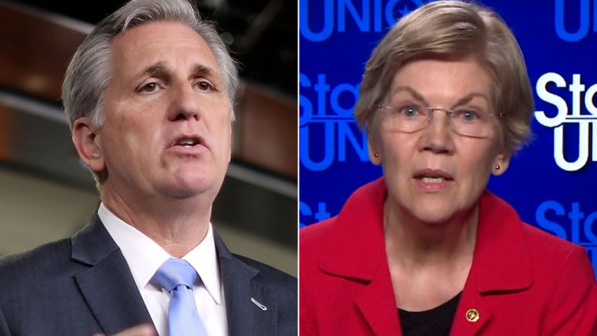 kevin mccarthy elizabeth warren split