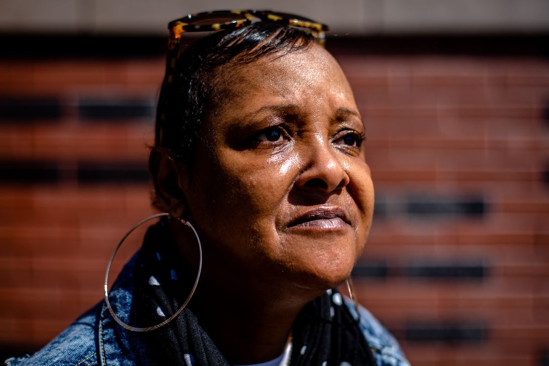 Pilar Weston standing outside of Harlem's 125 Street Station.