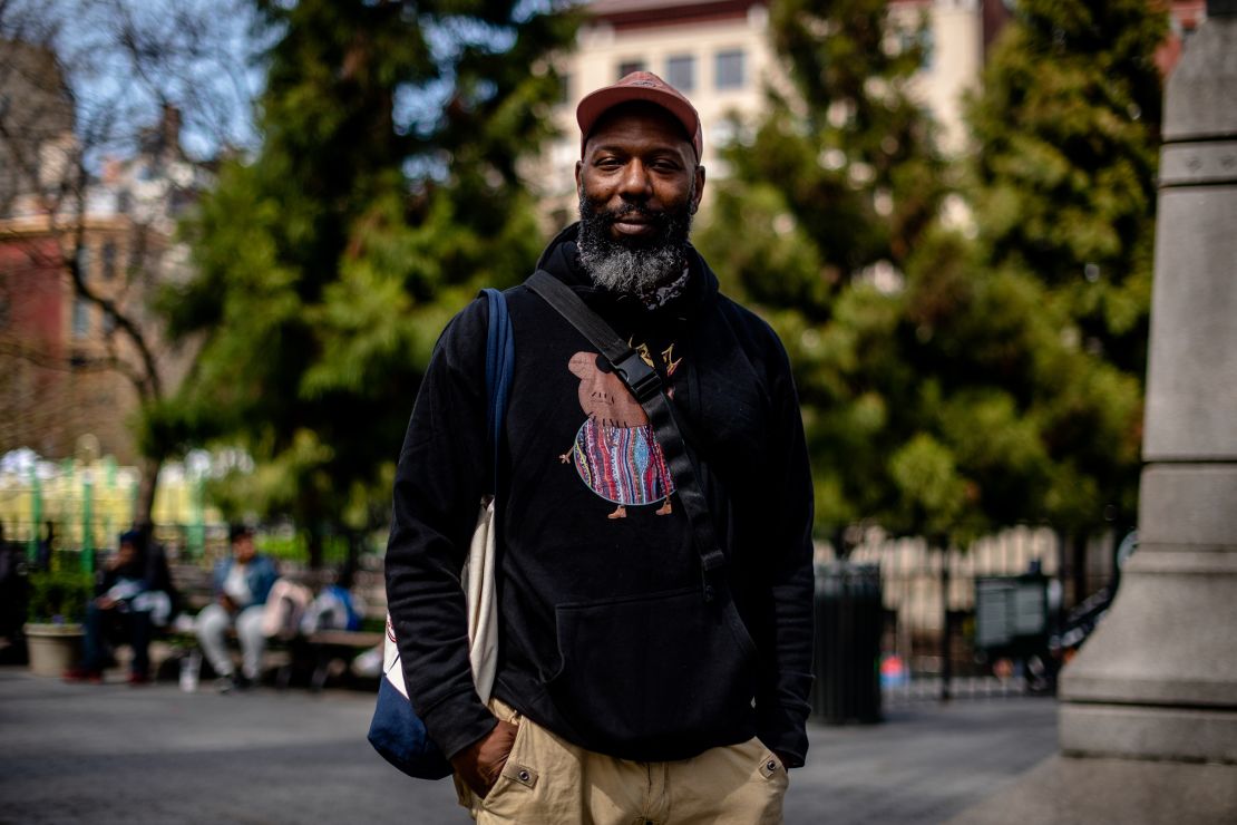 Ty Sumpter at Union Square. A manager at a nearby Trader Joe's, Sumpter said he doesn't feel safe walking in the city anymore.