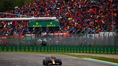 Verstappen dominated the Emilia-Romagna Grand Prix on Sunday.