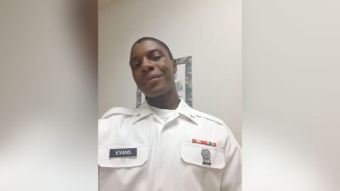 Texas National Guard Specialist Bishop Evans.
