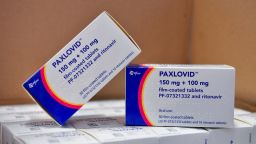 Coronavirus disease (COVID-19) treatment pill Paxlovid is seen in boxes, at Misericordia hospital in Grosseto, Italy, February 8, 2022. REUTERS/Jennifer Lorenzini