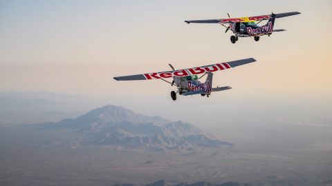 Two pilots attempted to switch planes in mid-air. 