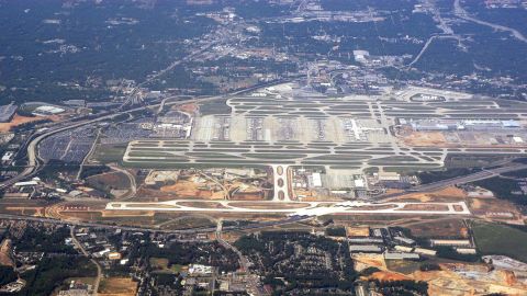 The new runway was opened at Hartsfield-Jackson International Airport in the center, foreground on April 28, 2006. Having room to expand over the decades has been a key component of the airport's success.