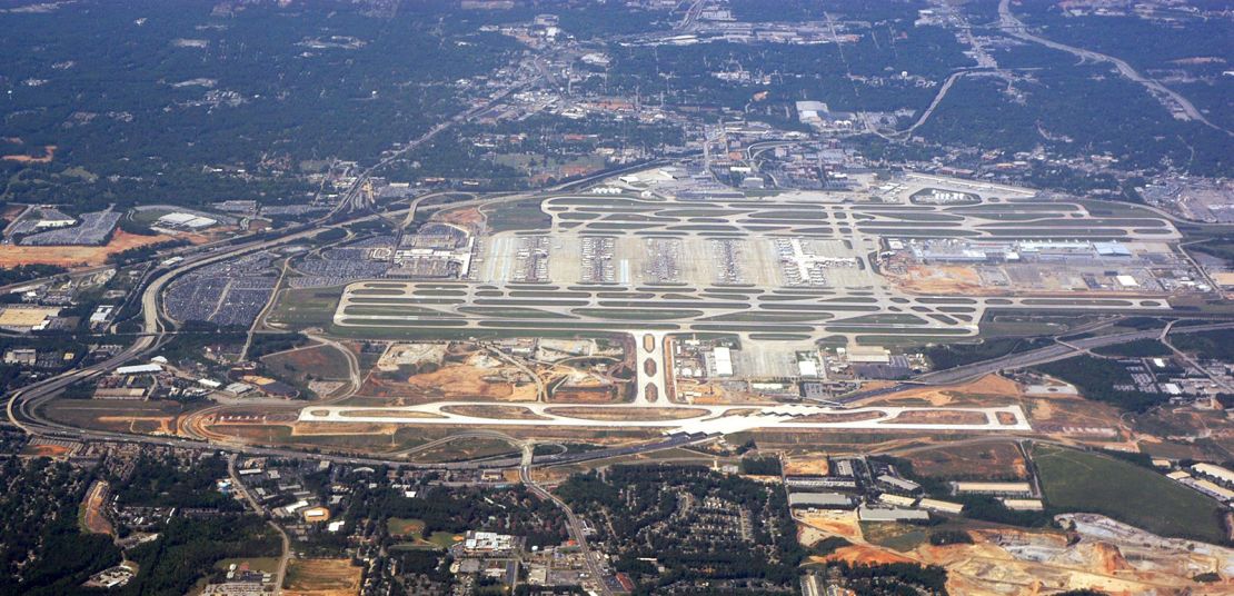The new runway was opened at Hartsfield-Jackson International Airport in the center, foreground on April 28, 2006. Having room to expand over the decades has been a key component of the airport's success.