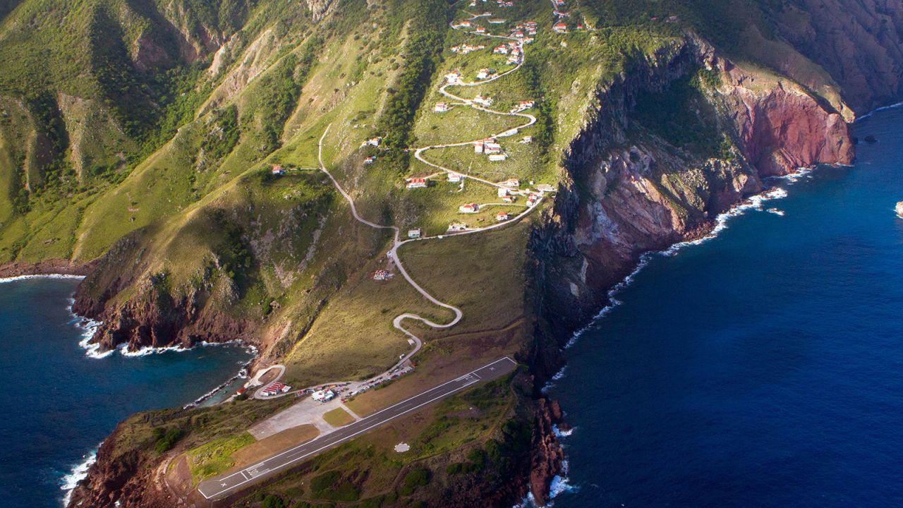 Saba, which moved to the CDC's "high" risk category on Monday, is known for its tiny airport runway -- the world's shortest commercial runway.