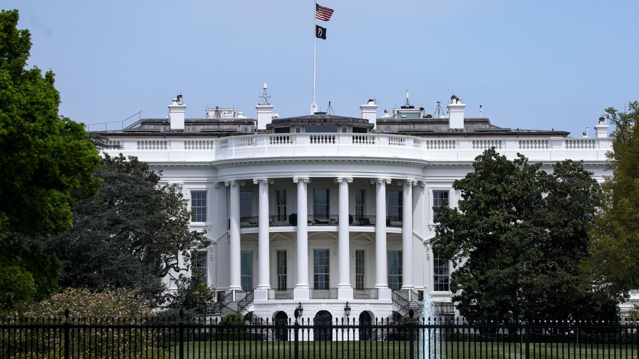 The south facade of the White House in Washington, on Thursday, April 21, 2022.