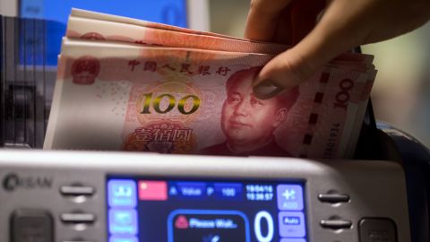 The yuan has declined rapidly in the past week, down more than 3% against the US dollar.