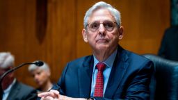 Attorney General Merrick Garland arrives to testify before a Senate Appropriations Subcommittee on Commerce, Justice, Science, and Related Agencies hearing to discuss the fiscal year 2023 budget of the Department of Justice at the Capitol in Washington, Tuesday, April 26, 2022. (Jim Lo Scalzo/Pool Photo via AP)