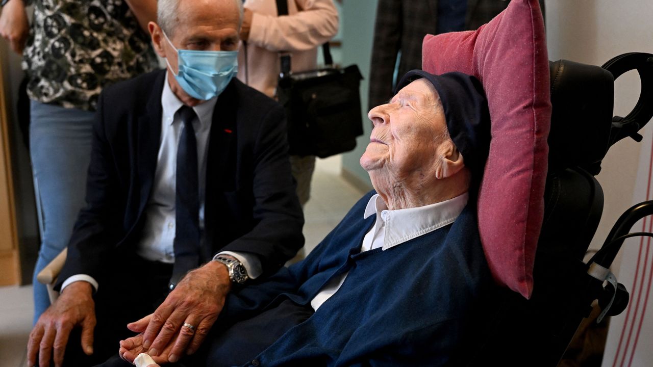 Sister André, the world's oldest person, is also the world's oldest Covid-19 survivor.