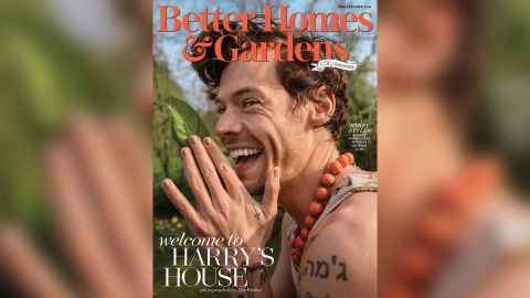 Harry Styles appears on the cover of the June 2022 issue of Better Homes & Gardens. 