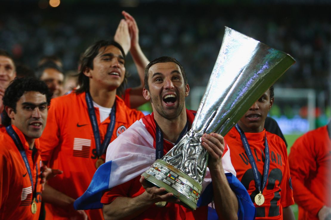 Darijo Srna won the UEFA Cup with Shakhtar Donetsk in 2009.