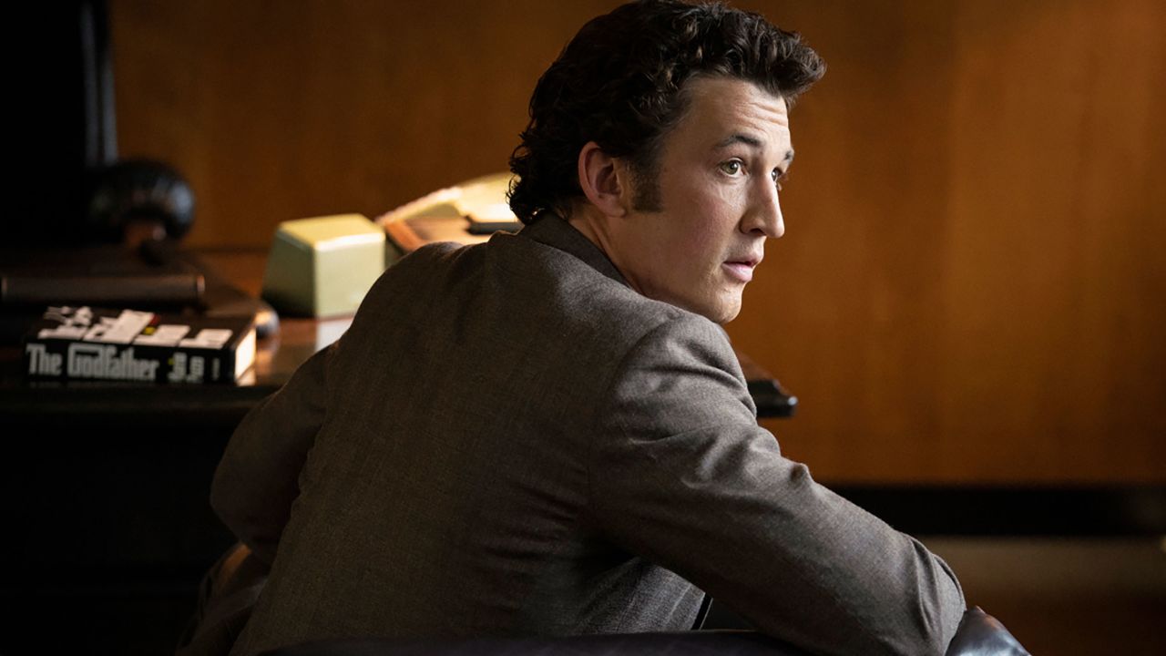 Miles Teller as 'The Godfather' producer Al Ruddy in the Paramount+ series 'The Offer.'