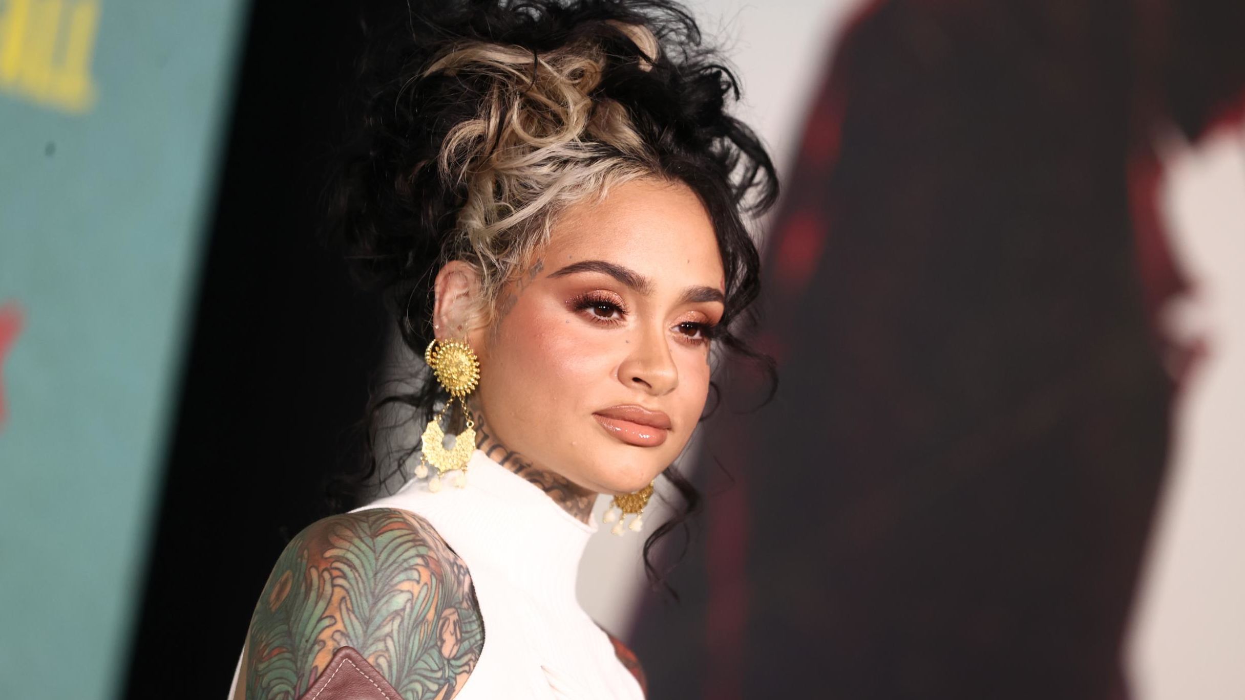 Kehlani attends the Los Angeles premiere of "The Harder They Fall" at Shrine Auditorium and Expo Hall on October 13, 2021. 