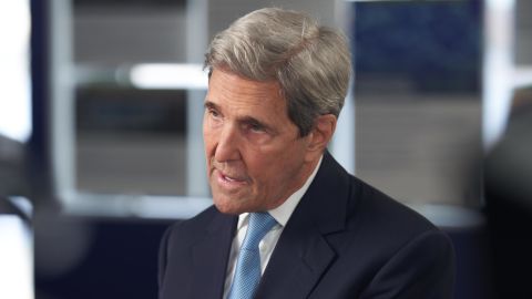 John Kerry speaks during a Bloomberg Television interview at Massachusetts Institute of Technology in Cambridge, Massachusetts on Thursday, April 21, 2022.
