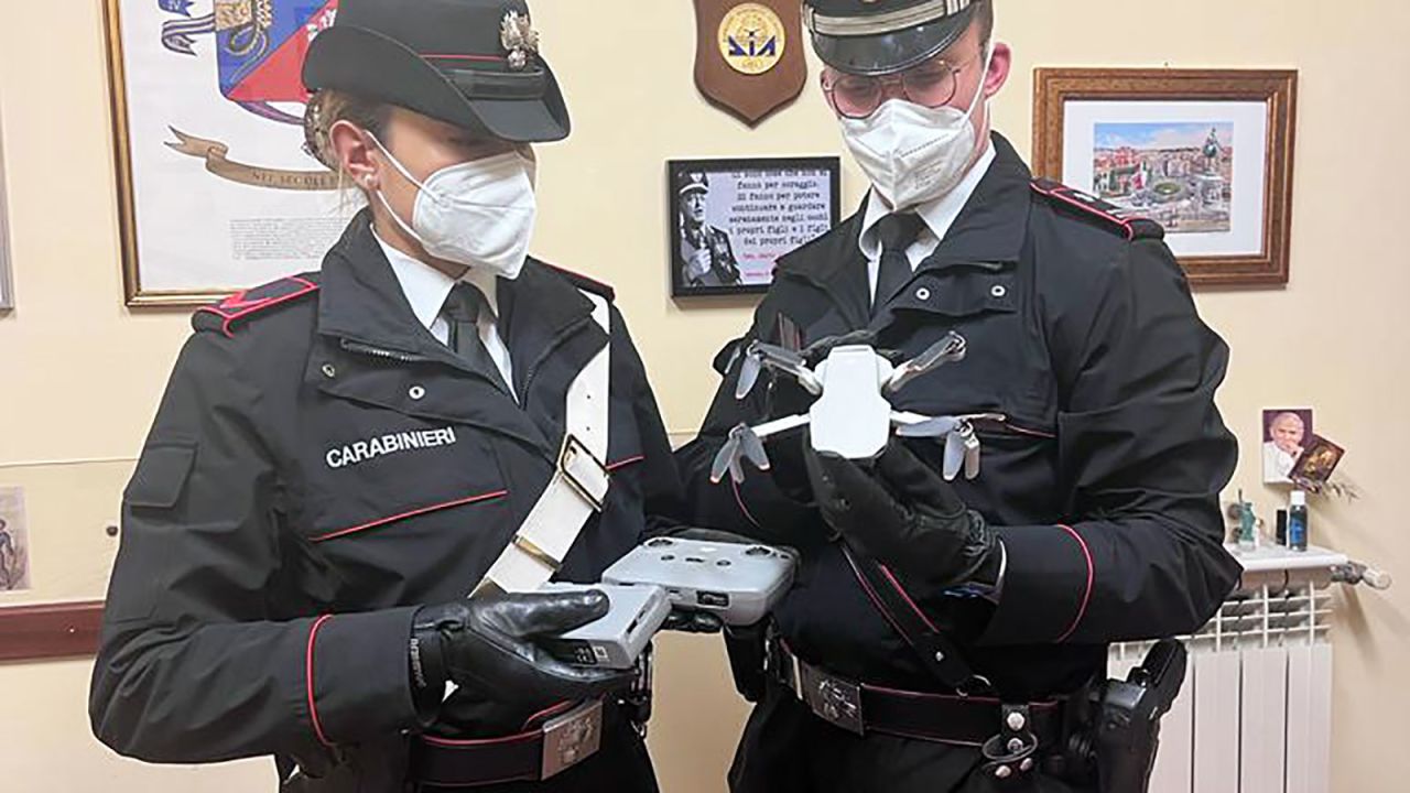 <strong>Rome:</strong> On April 23, police seized this drone from an Argentinian tourist who had been operating it illegally.