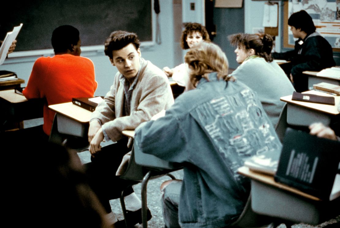 Johnny Depp (2nd from left) in "21 Jump Street."
