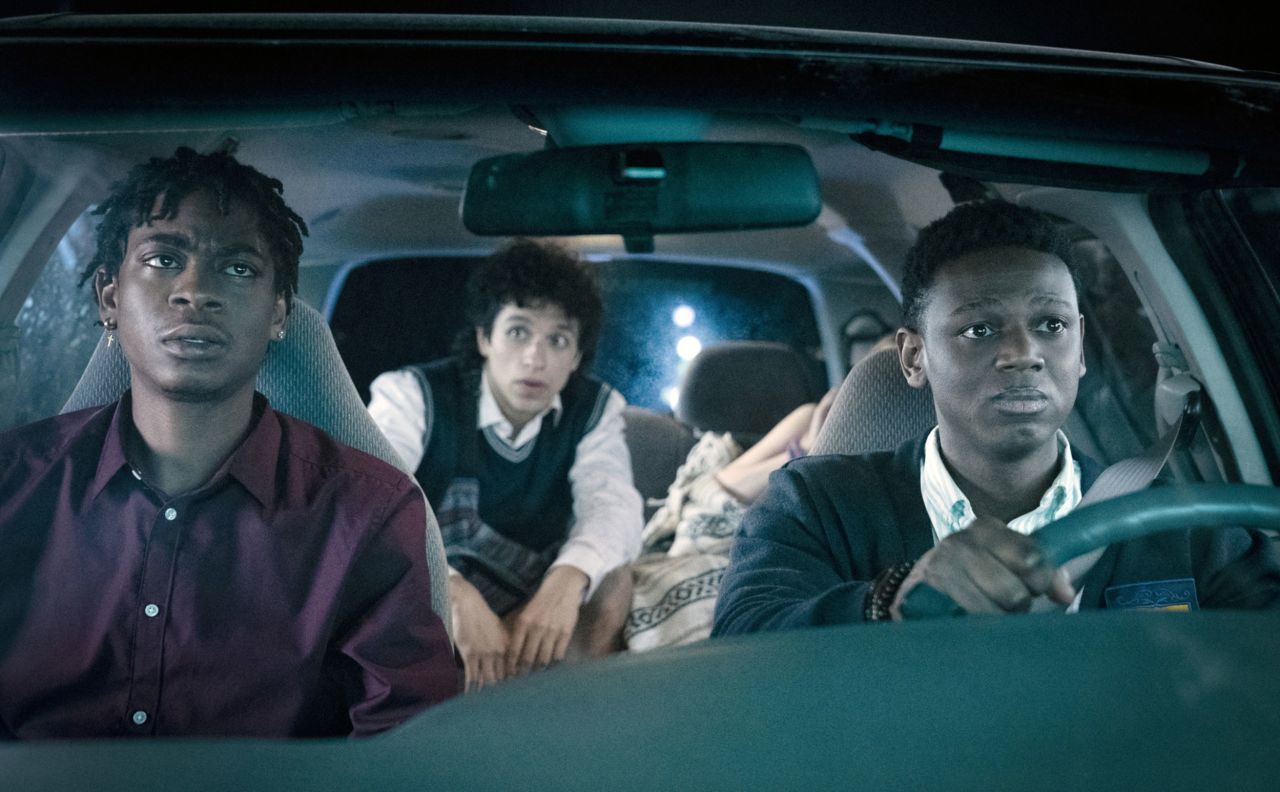 <strong>"Emergency"</strong> - A feature-length adaptation of a short film that originally debuted in 2018. The comedy thriller stars Sabrina Carpenter, RJ Cyler, Sebastian Chacon and Donald Elise Watkins. <strong>(Amazon Prime Video)</strong>