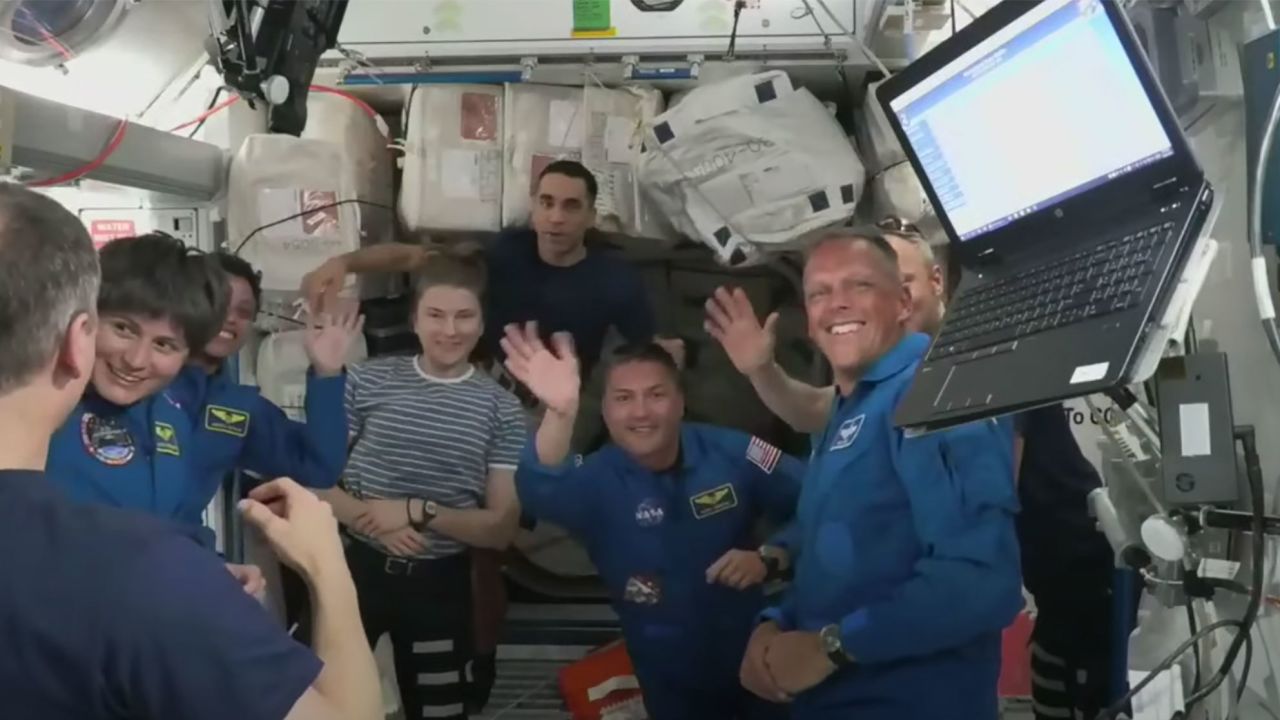 SpaceX Crew-4 arrives at the International Space Station on April 27 2022. 