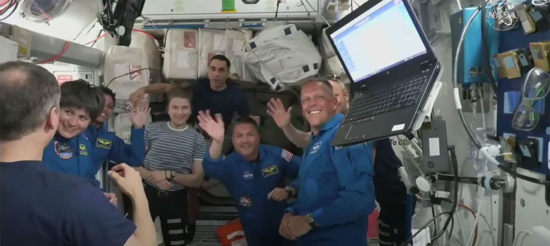 SpaceX Crew-4 arrives at the International Space Station on April 27 2022. 