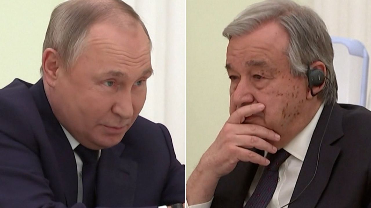 António Guterres Putin split meeting