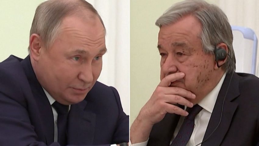 António Guterres Putin split meeting