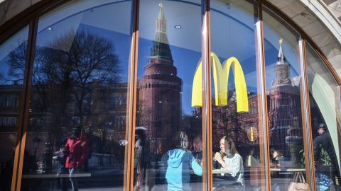McDonald's said it would likely have to dispose of unused inventory in Russia. 