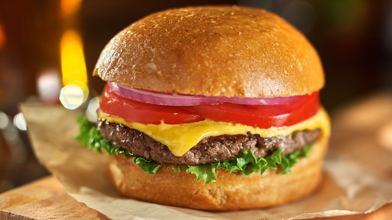The hamburger is a quintessential dish in America.