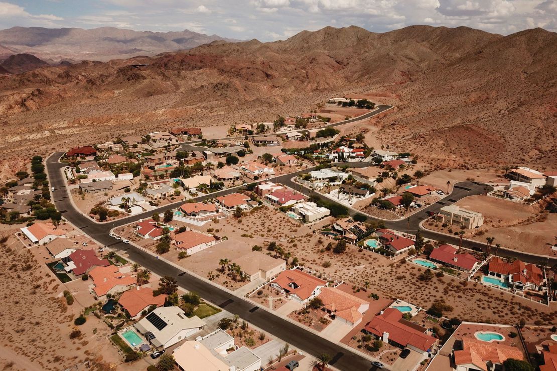 Grass-less yards in Boulder City, Nevada.