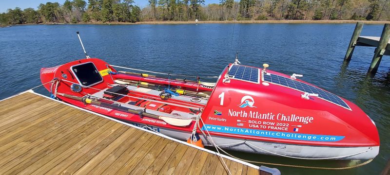 A 61 year old is set to row solo from the US to France. The entire