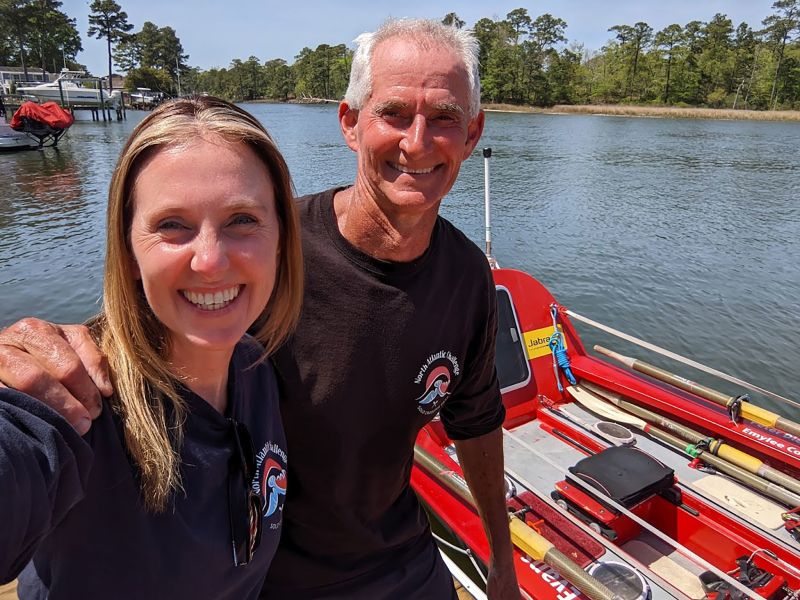 A 61 year old is set to row solo from the US to France. The entire