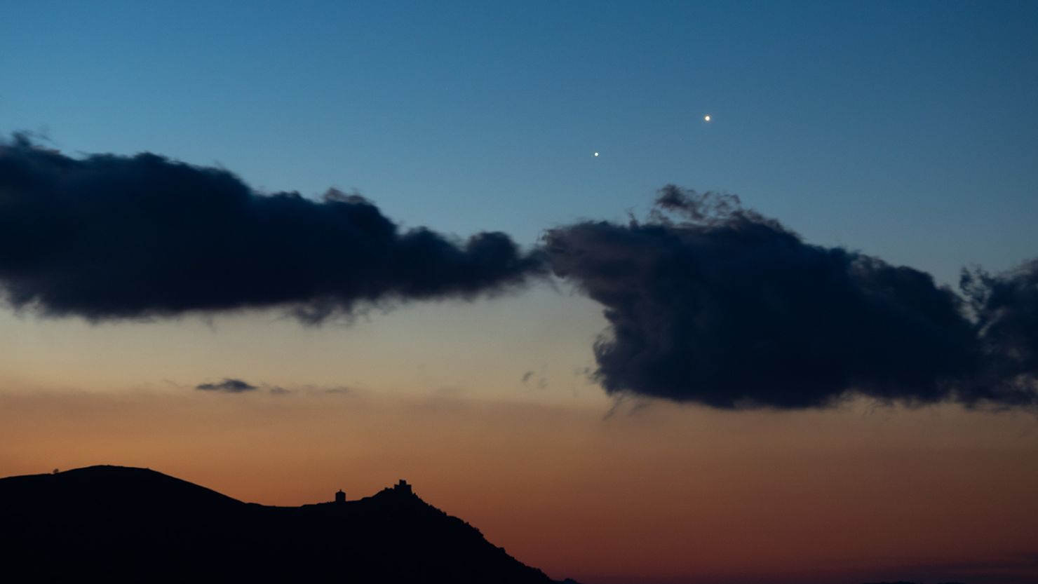 Venus and Jupiter will be in conjunction on April 30 in the southern sky. 