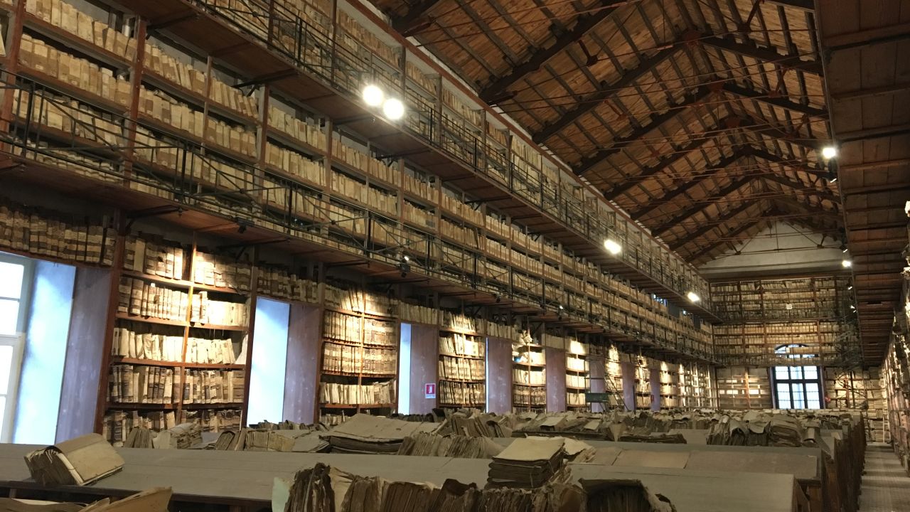 Finding missing records can be daunting. This is the State Archives in Palermo.