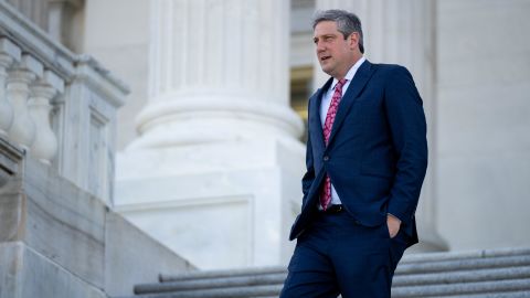 Ohio Rep. Tim Ryan walks down the House steps of the US Capitol in Washington, DC, on April 28, 2022.