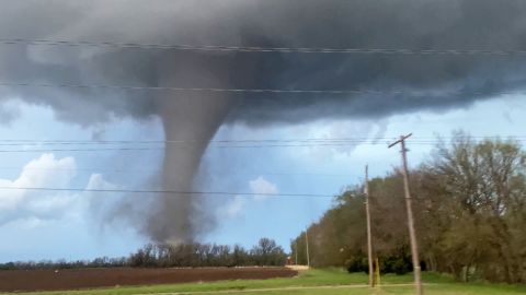 At least one tornado touched down in Andover, Kansas.