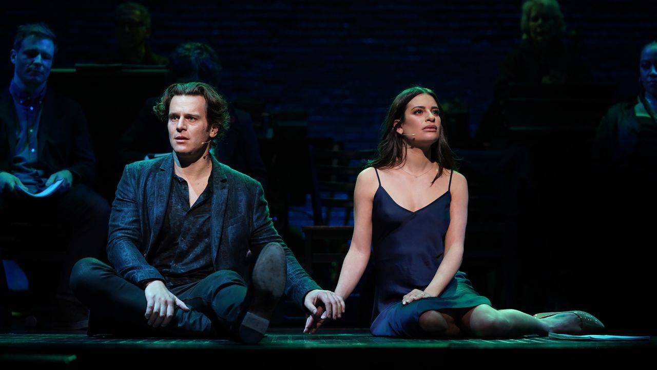 Jonathan Groff and Lea Michele in 'Spring Awakening: Those You've Known,' a documentary built around the reunion concert.