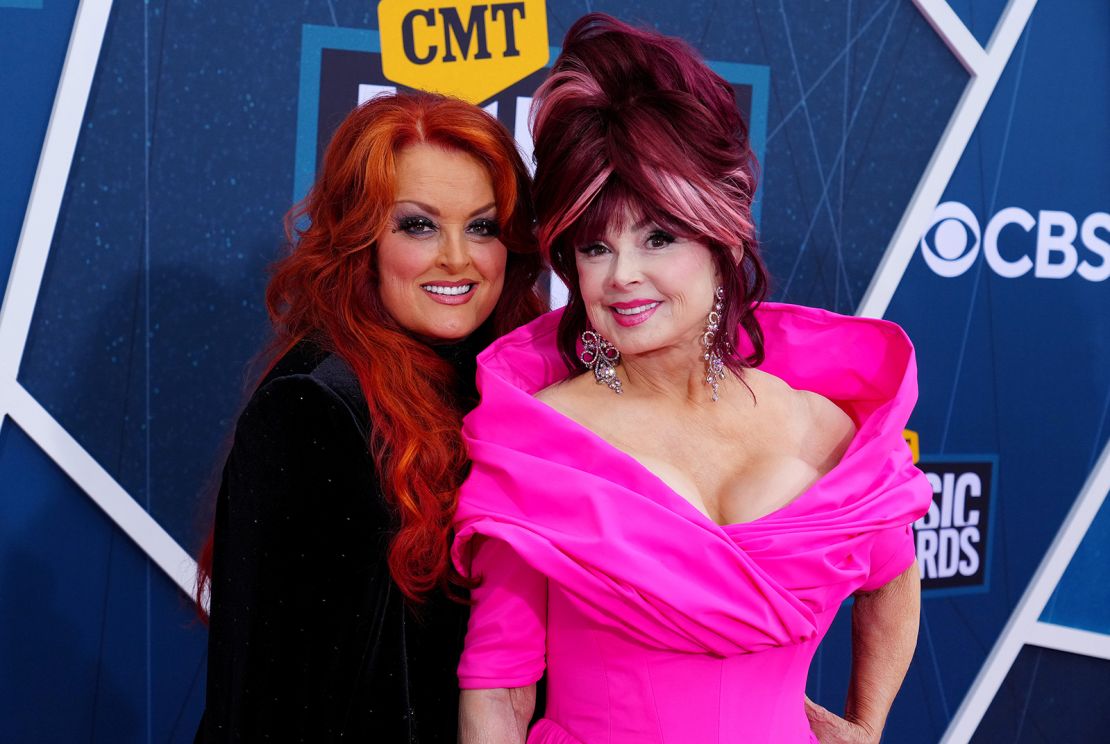 Wynonna Judd and Naomi Judd, of The Judds, attend the 2022 CMT Music Awards at Nashville Municipal Auditorium on April 11, 2022 in Nashville, Tennessee.