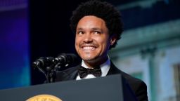 Trevor Noah, host of Comedy Central's "The Daily Show," speaks at the annual White House Correspondents' Association dinner, Saturday, April 30, 2022, in Washington. (AP Photo/Patrick Semansky)