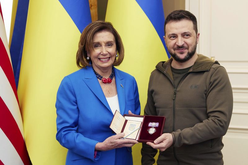 Pelosi to Zelensky US will be there for you until the fight is done