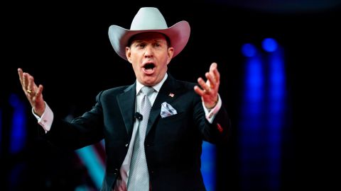 Charles Herbster speaks during the Conservative Political Action Conference on February 27, 2022, in Orlando, Florida.