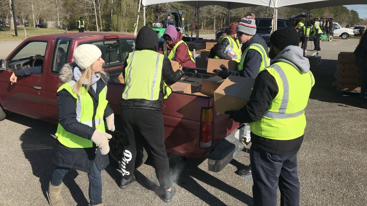 The Foodbank of Southeastern Virginia and the Eastern Shore distributed food to more than 1,500 people at a drive-thru event in late March.