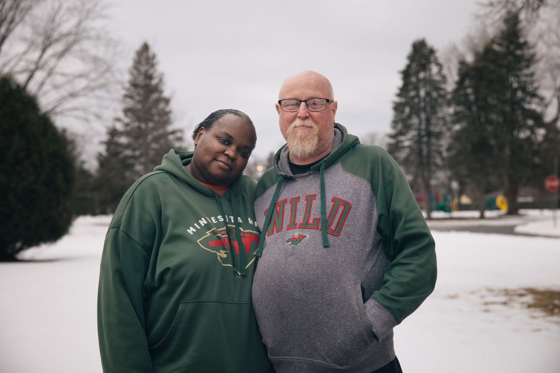 Bridget and Kevin Littlefield have been going to a food pantry more often as grocery prices rise.