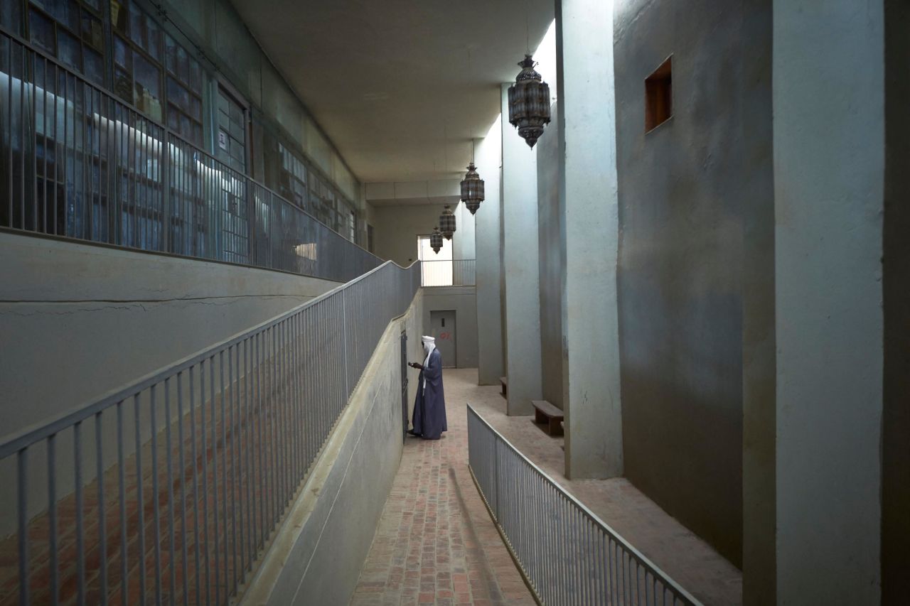 The Ahmed Baba Institute of Higher Learning and Islamic Research in Timbuktu, photographed in 2021. Haidara worked at the institute in the 1980s and early 1990s, and it was here that thousands of manuscripts were <a href="https://www.nationalgeographic.com/culture/article/140421-haidara-timbuktu-manuscripts-mali-library-conservation" target="_blank" target="_blank">burned by militants in 2013</a>. Documents that were evacuated in 2012-2013 have since been returned.