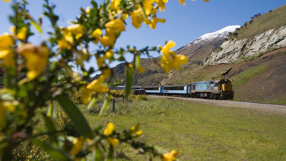 <strong>The TranzAlpine, New Zealand: T</strong>he TranzAlpine takes four and a half hours to cover just 139 miles, but packs in diverse landscapes ranging from the Canterbury Plains to the snow-capped mountains of the Southern Alps, remote alpine meadows and the lakes, streams and forests of the island's West Coast.