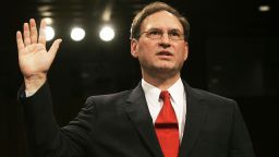 Washington, UNITED STATES:  US Supreme Court nominee Samuel Alito is sworn in before the Senate Judiciary Committee for his confirmation hearing 09 January 2006 on Capitol Hill in Washington. Opposition Democrats signaled 08 January that they would use Alito's public audition before Congress to keep applying pressure on US President George W. Bush's political agenda.    AFP PHOTO/Jim WATSON  (Photo credit should read JIM WATSON/AFP via Getty Images)